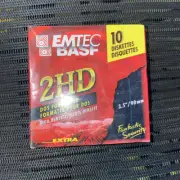 BASF EMTEC 3.5"/90mm 2HD Extra Floppy Disks