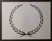 Reusable Plastic Stencil - Cadillac Leaf Wreath Border for Crafts & Decor