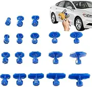 Blue Puller Tabs Car Dent Repair Tabs, Car Dent Remover, 18 Car Dent Repair Puller Tabs, Car Body Dent Removal Pulling Tabs, Car Body Repair Kit Dent Repair Tools