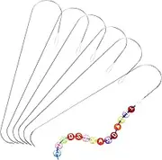 KALLORY 6Pcs Beading Needles Durable Beading Tool for Jewelry Making Ultra Thin Stringing Needles for Crafts Small Beads Threader for Effortless Bead Projects