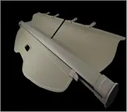 Trunk Cargo Cover Compatible With Ssangyong Korando 2011-2013 Shield Rear Luggage Curtain Partition Privacy Car Accessories(BEIGE)