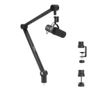 Mount-It! Adjustable Height Microphone Boom Arm | Good for Podcasting