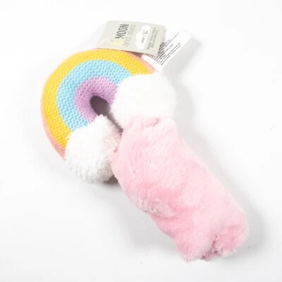 New Walgreens Moon and Stars Lovey Security Blanket Lovie Rainbow Pink Minky NWT