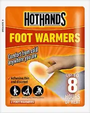 HOTHANDS Foot Toe Warmers 8 hours of heat Air Activated Ready to Use (x5 Pairs)