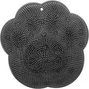 minkissy Practical Non Skid Shower Foot Scrubber Mat Durable Foot Cleaner with Suction Pad for Smooth Skin and Convenient Bathroom Storage