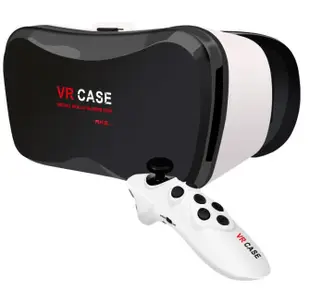 送藍芽搖桿VR BOX 5PLUS VR CASE 虛擬實境眼鏡 VR眼鏡 暴風魔鏡 VR頭盔26474