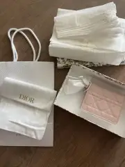Mini Lady Dior Gardenia Wallet – Powder Pink Cannage Lambskin