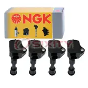 4 pc NGK Ignition Coils for 2015-2016 Volvo S80 2.0L L4 Spark Plug Wire Boot ud
