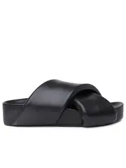 Jil Sander Cross-Over Open-Toe Sandals 35,36,37 Black