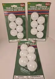 All-Star Sports Set of 6 Table Tennis Balls Ping Pong Balls 3 Packs