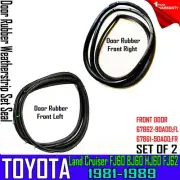 For Toyota Land Cruiser FJ60 BJ60 HJ60 FJ62 Front Door Rubber Seal RH LH /A1 (for: Toyota)