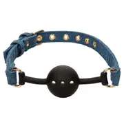 CalExotics Ride 'Em Premium Denim Collection Ball Gag