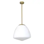CIOTOLA Pendant Lamp Light Interior ES Antique Brass / Frosted Tipped Dome Glass OD350mm