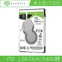 在飛比找Yahoo奇摩購物中心優惠-Seagate希捷 新梭魚 BarraCuda 1TB 2.