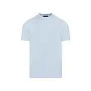 [Dunhill] Dunhill-Light Blue Ad Insignia Cotton T-Shirt-Uomo S