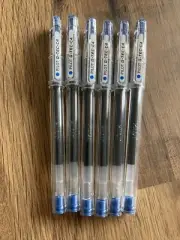 Pilot G-TEC-C4 0.4mm Blue Ultra Fine Roller Ball Gel Pen, BL-GC4-L ( PKT 6 PENS)