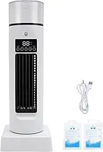 Spacnana Desktop Tower Fan Low Noise Portable No Leaf USB Powered Misting Fan Air Conditioning Air Humidifier for Home Dormitory Office