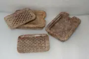 Marble Pcs of 100 Soap Dish Holder Bathroom Handmade Natural Stone Art Gifts Art