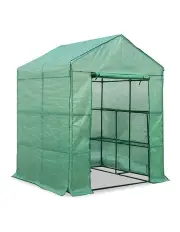 [Green Fingers] Greenhouse 1.4x1.55x2M Walk in Green House Tunnel Plant Garden Shed 8 Shelves