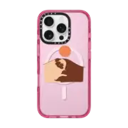 iPhone 16 Pro Impact Case MagSafe Compatible Abstract Desert Pug