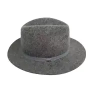 NWT Nordstrom 100% Felted Wool Hat Adjustable Fit Gray Women’s One Size