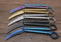 在飛比找露天拍賣優惠-蝴蝶-C65全鋼爪刀 高硬度 藍波刀 折疊刀 忍者刀 日本刀