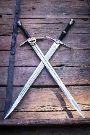 Pair of Witcher Sword Geralt Of Rivia Sword Replica Feline Sword Best Gift Ever