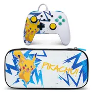 Enhanced Wired Controller and Case Bundle Nintendo Switch - Pikachu High Voltage