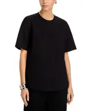 Theory Button Back Oversized Tee