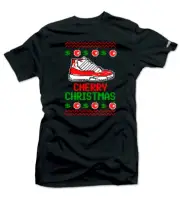Shirt To Match Jordan 11 Cherry Varsity Red - Cherry Christmas Air Sneaker Tees