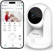 Pet Camera/Dog Camera w/Motion Tracking, Indoor Camera w/ 1-Key-Call, 2K HD Baby