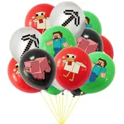 16PC Minecraft Balloons Birthday Party Decorations Supplies