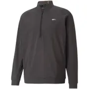 Men's PUMA CLOUDSPUN Moving Day 1/4 Zip Pullover - Black SM