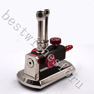 Rotatable Micro Gas Propane Light Pipe Bunsen Burner Dental Double Tube JT25B