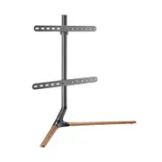 Brateck FS34-46F-02-B Modern Linear Tabletop TV Stand For 49"-70" TVs -- Matte Black & Walnut
