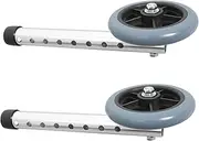 2pcs Walking Aid Accessories Drive Roller Replacement Walker Wheels Walker Coaster Wheel Replacement Wheels for Alloy Wheel Repair Kit Wheels for for Seniors