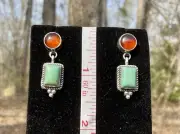 Native American Turquoise? Earrings by Ray Bennett Navajo