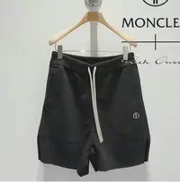 在飛比找Yahoo!奇摩拍賣優惠-Rick Owens x Moncler 黑色拳擊短褲