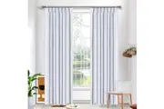 Sassi Total Blockout Thermal Insulated Pleated Curtains Pair 213cm or 221cm Drop