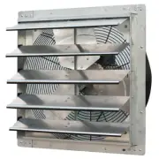 20" shutter exhaust fan 3368 cfm industrial speed wall mount garage shop attic