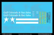 N Scale Colorado & San Saba 9525 Locomotive Decal Set