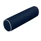 AD101 Small 23x6 Contrast Pipe Trim Bolster Pillow Cushion Insert Slip Cover Set