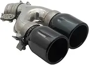Series Stainless Steel Exhaust Tip Four Out Black Muffler For Retrofitting Compatible For BMW 5 Series G38 Exhaust Tip Tail Throat