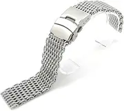[BCMCBV] Milanese Shark Mesh wristband For Breitling Seiko OMG Watchband 20mm 22mm Stainless Steel Watch Band Strap Bracelet