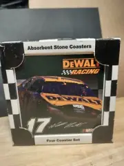 NASCAR Matt Kenseth Absorbent Stone Coasters set of 4 DeWalt tools new in box