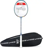 Li-Ning Wind Lite Strung Badminton Racquet with Free Full Cover (78 Grams. Powered by Windstorm)