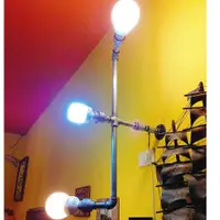 在飛比找蝦皮購物優惠-手工水管燈3燈泡燈座工業風