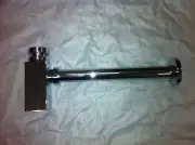 Brewers Linea Square P Trap Basin Waste Chrome on Brass