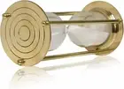 Vintage Brass Hourglass 5 Minute Sand Timer Nautical 6" Sand Watch Collectible