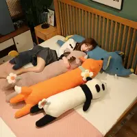 在飛比找樂天市場購物網優惠-FAT CAT 日韓系精品卡通森林動物長抱枕狐狸側睡夾腿枕麋